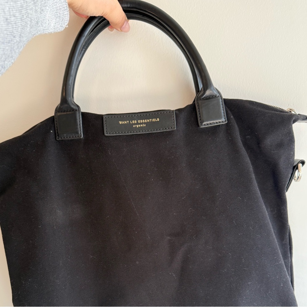 Want Black canvas Tote Bag - Picture 8 of 8